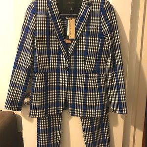 NWT Banana Republic Plaid Suit